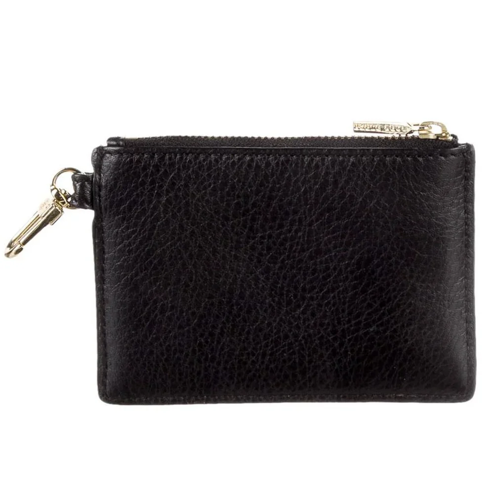 Tory Burch Logo Studded Leather Coin Holder